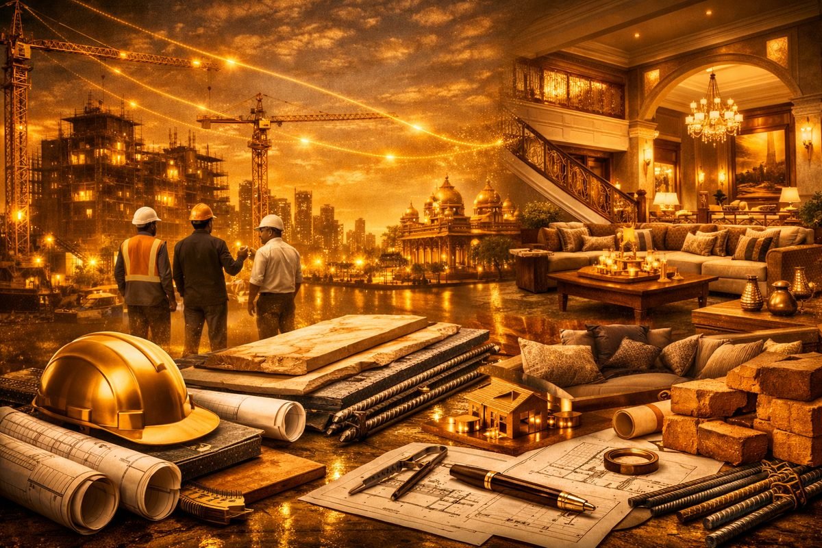 Construction and referrals — architecture, interior design and civil work